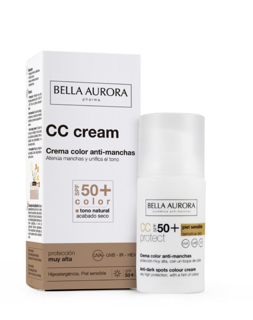 Bella Aurora CC Cream SPF50+ COLOR natural