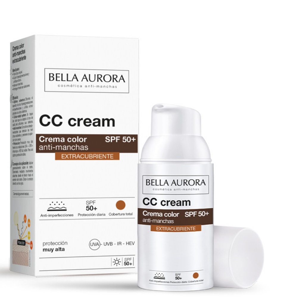 Bella Aurora CC Cream SPF50+ COLOR (alta cobertura)