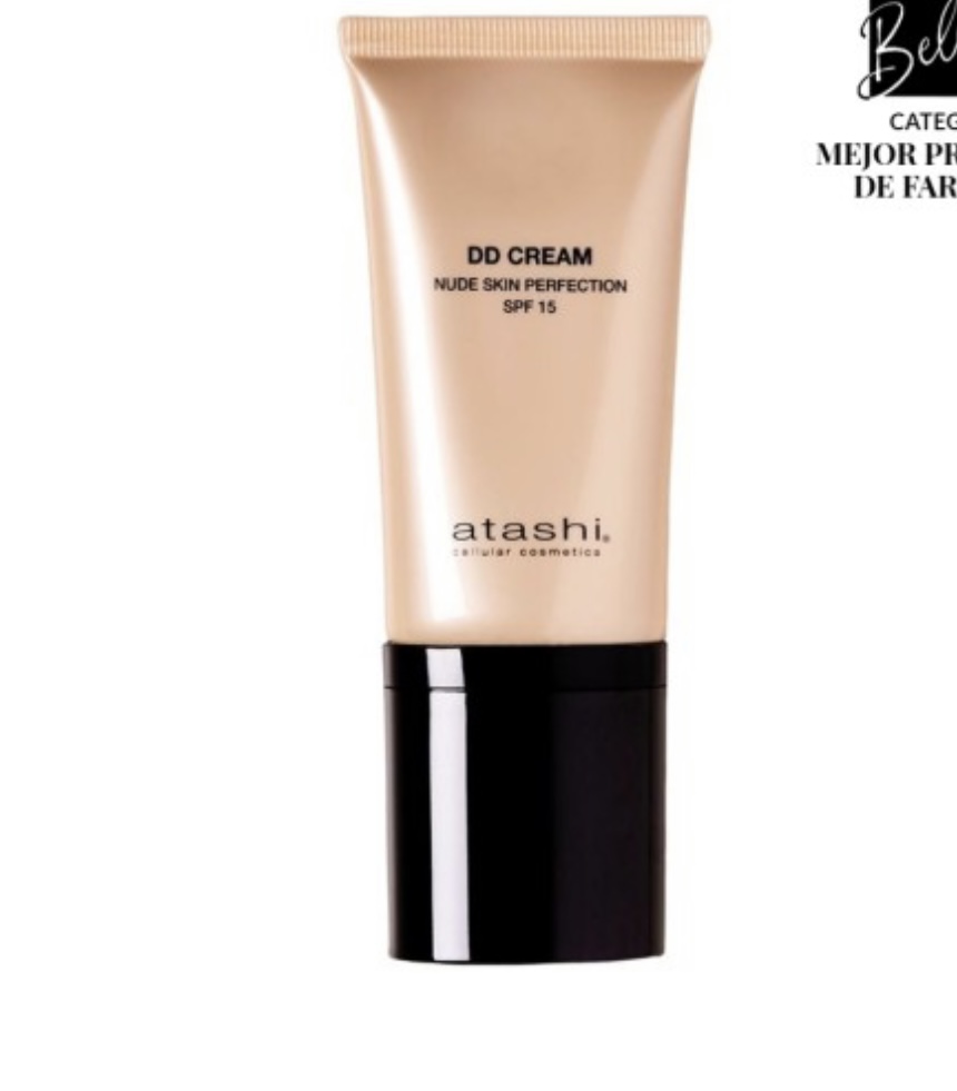 Atashi DD Cream antiedad con color intense bronce nude