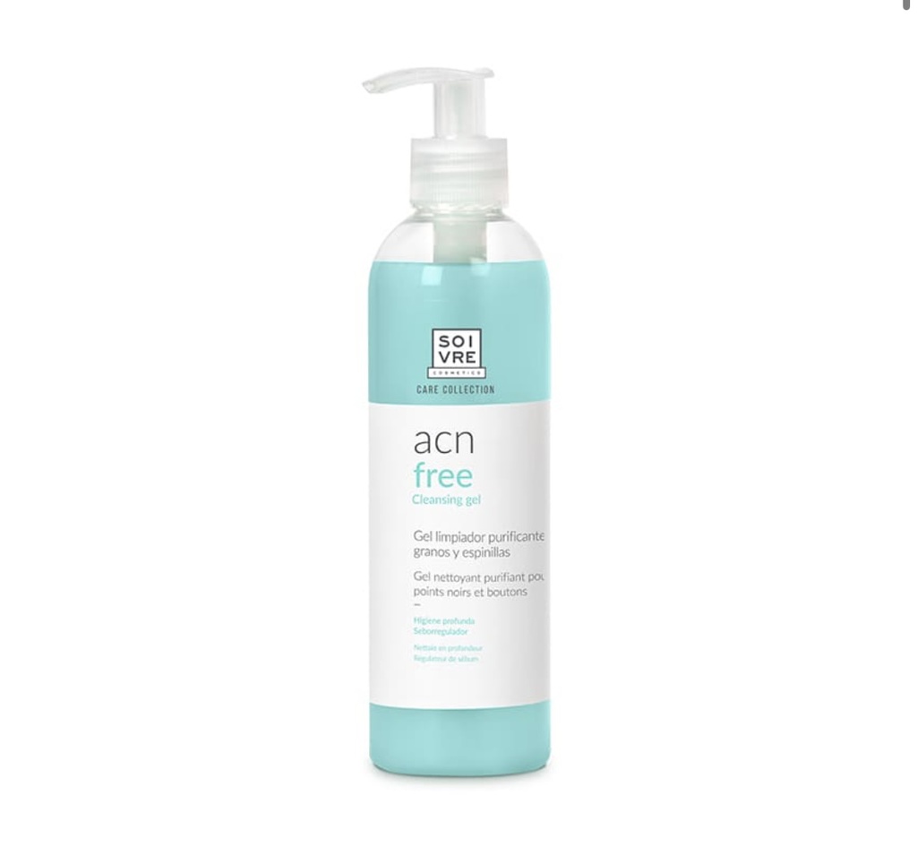 Soivre acn free gel limpiador purificante