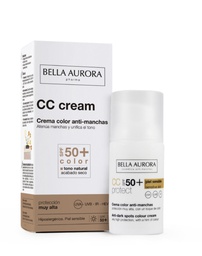 Bella Aurora CC Cream SPF50+ COLOR natural